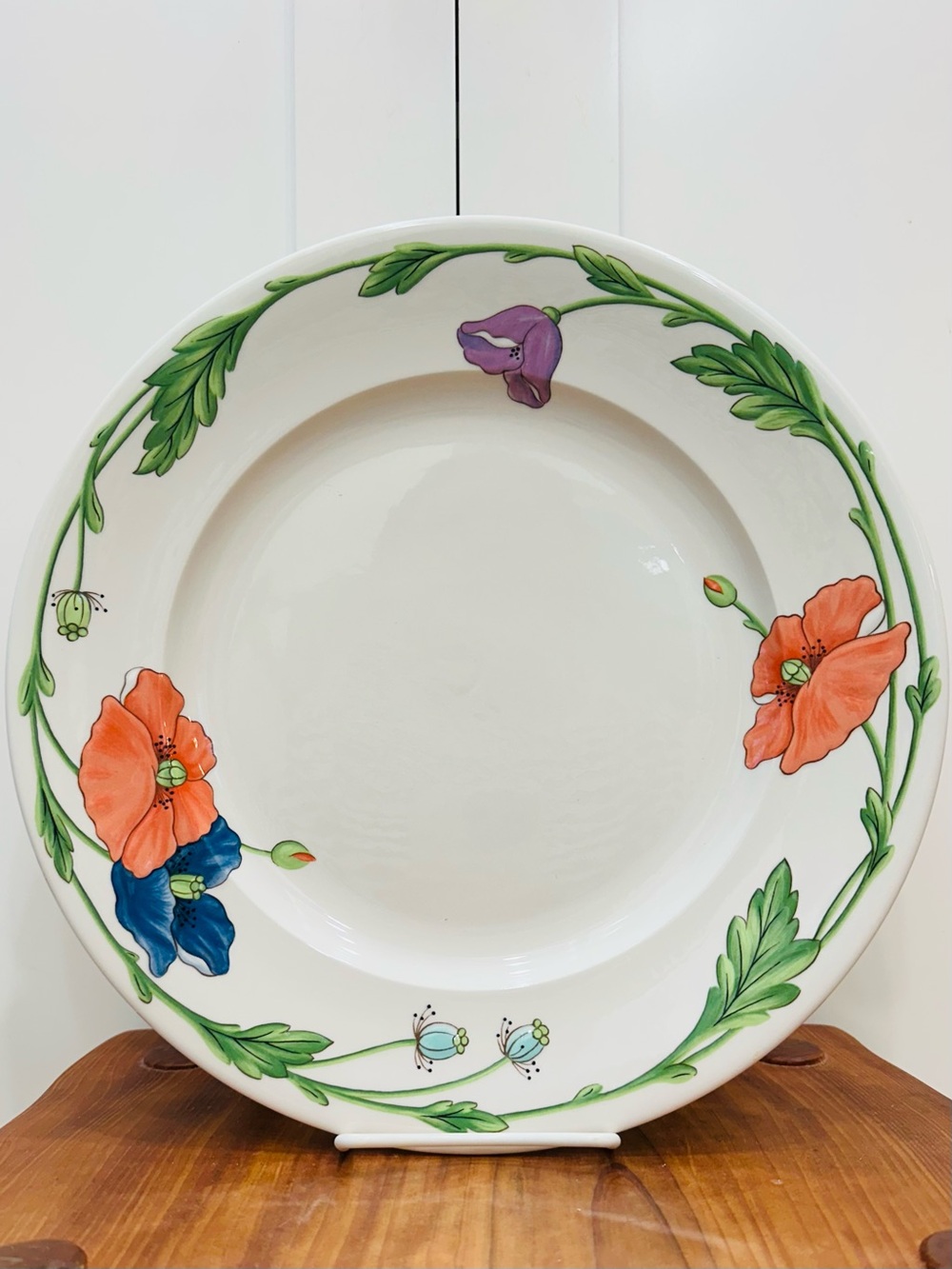 Villeroy & Boch AMAPOLA Round Serving Platter Plate  12.5" poppy